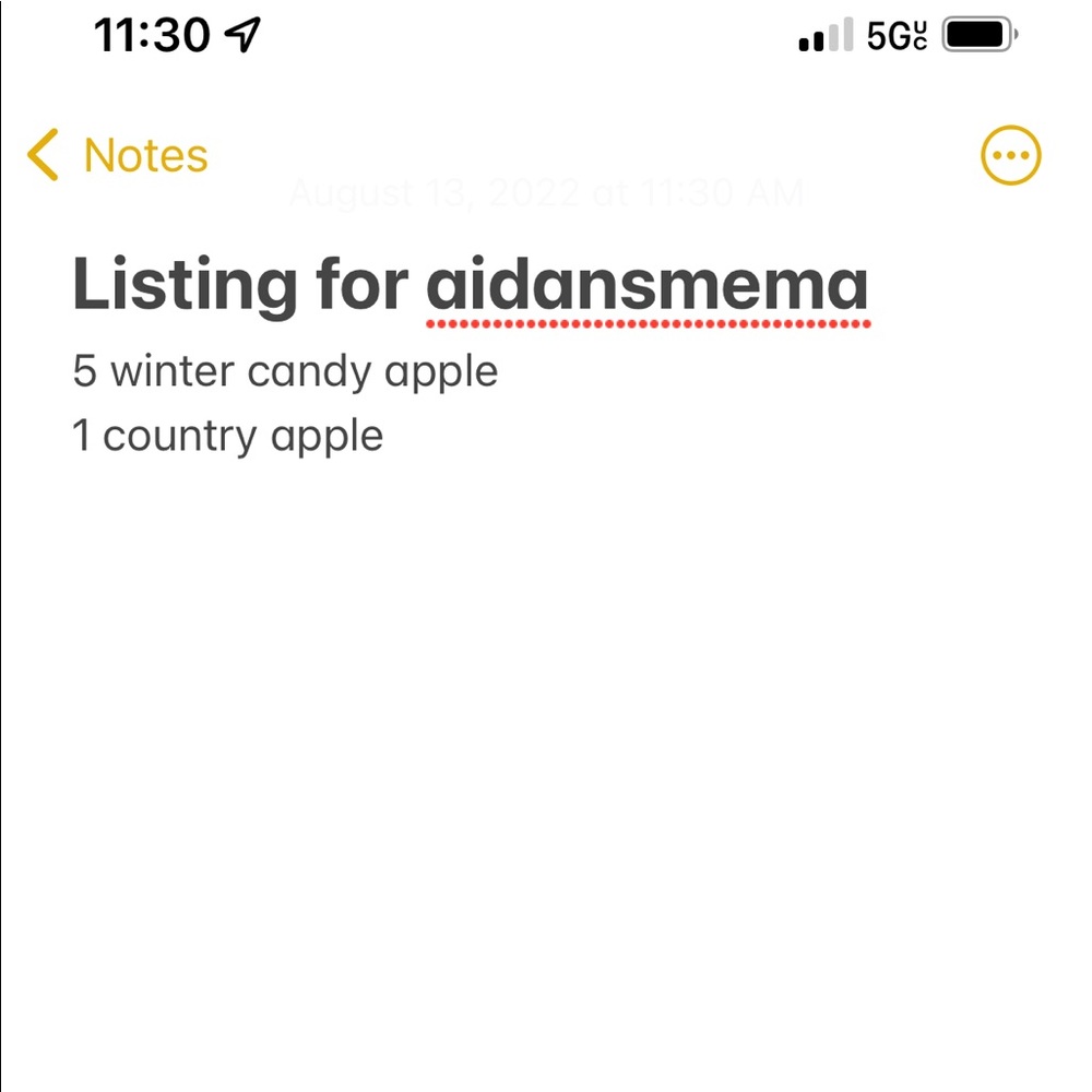 Listing for aidansmema
